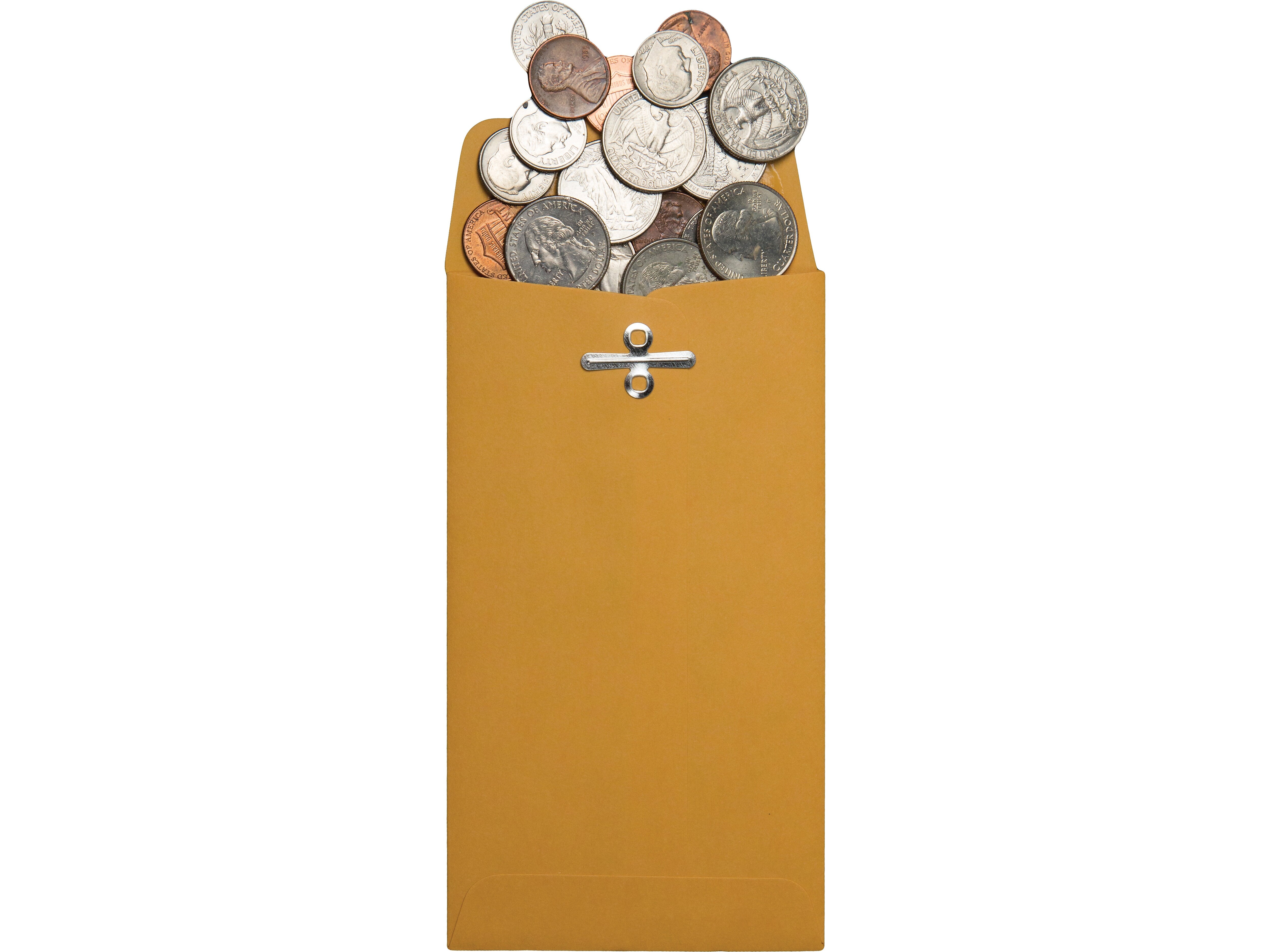 Quality Park #10 Clasp & Moistenable Glue Kraft Catalog Envelope, 3.38