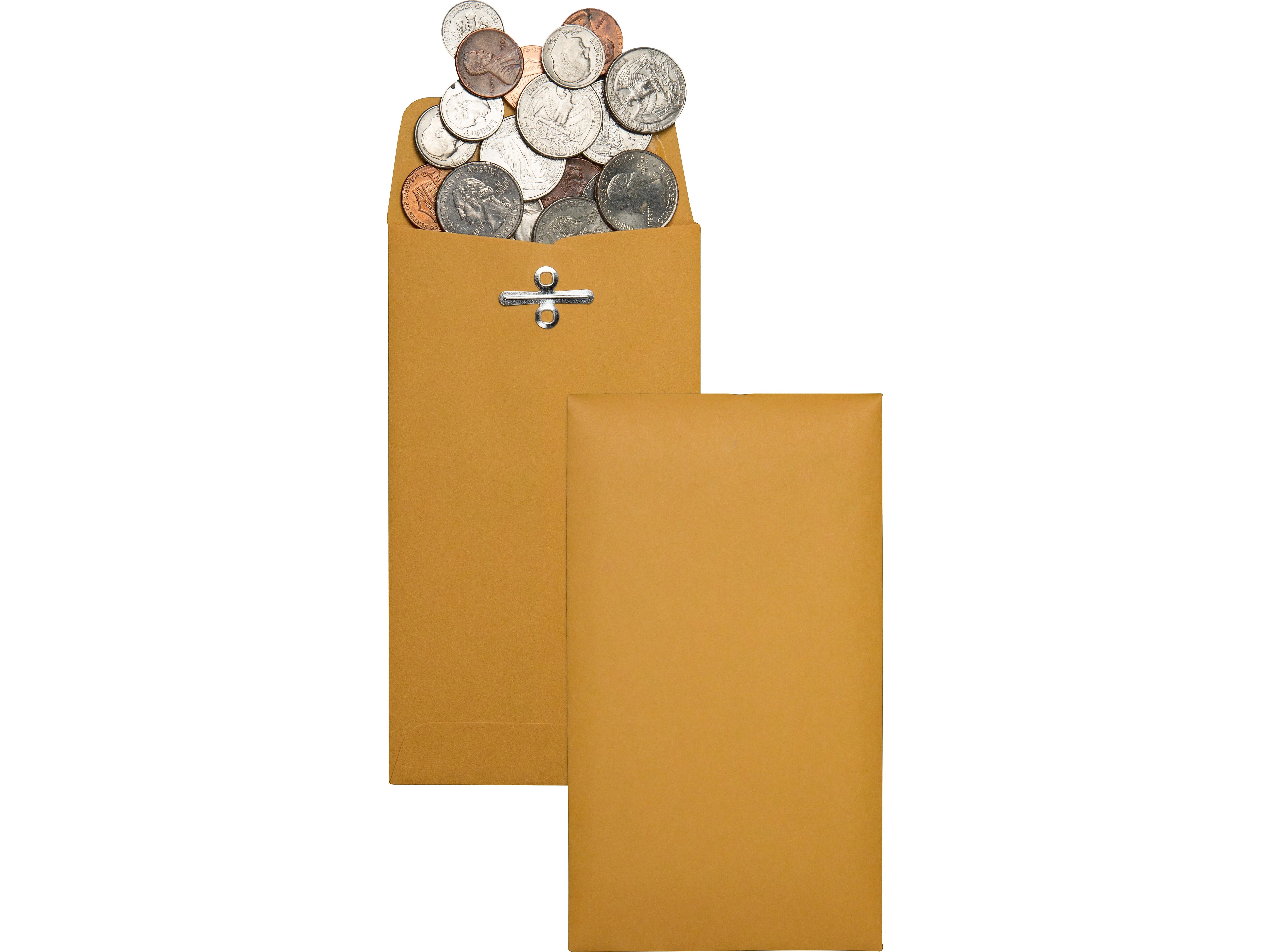 Quality Park #10 Clasp & Moistenable Glue Kraft Catalog Envelope, 3.38