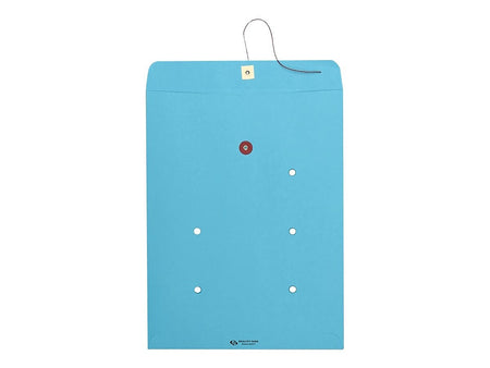 Quality Park Button & String Inter-Departmental Kraft Envelopes, 10" x 13", Blue, 100/Carton