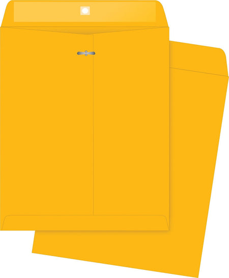 Quality Park Clasp Kraft Catalog Envelope, 12" x 10", Kraft, 100/Box