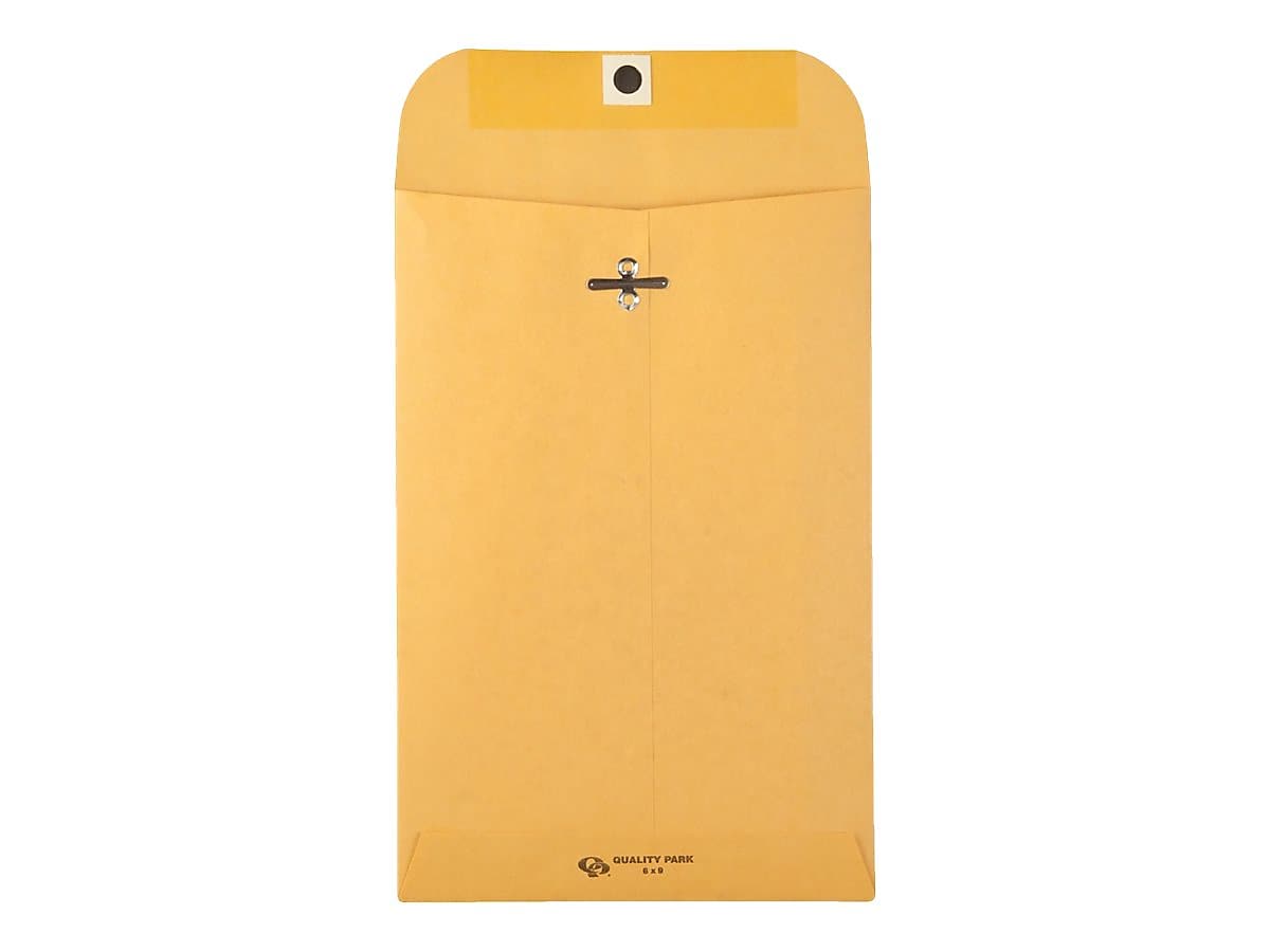 Quality Park Clasp & Moistenable Glue Catalog Envelopes, 6