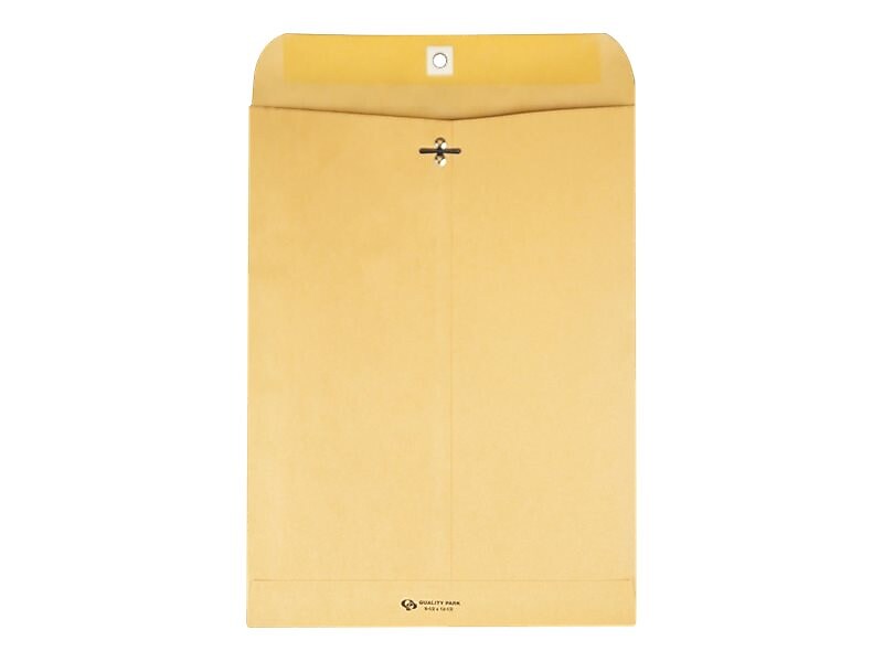 Quality Park Clasp & Moistenable Glue Kraft Catalog Envelopes, 9.25