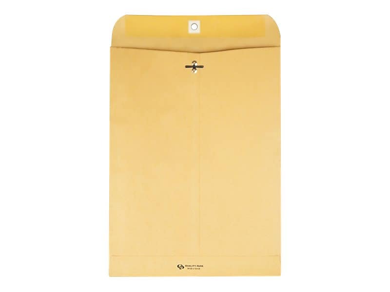 Quality Park Clasp & Moistenable Glue Kraft Catalog Envelopes, 9.25