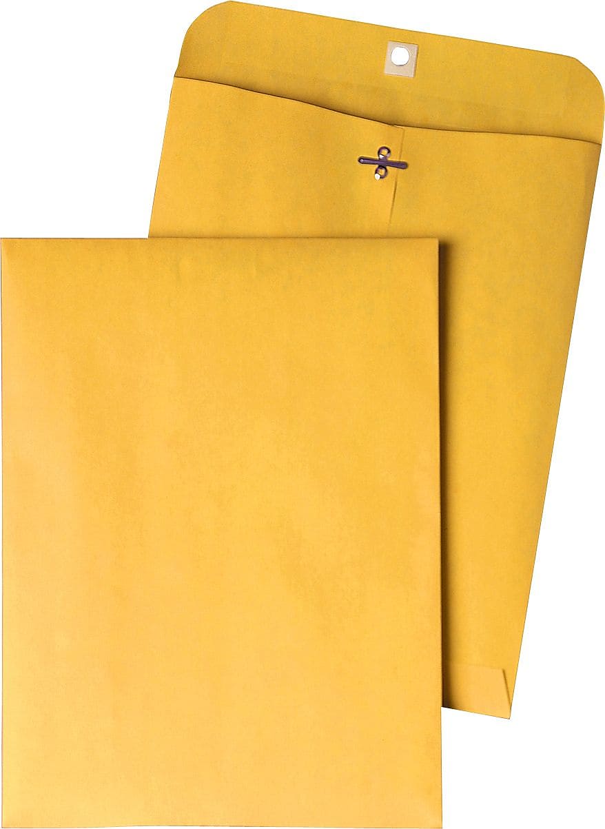 Quality Park Clasp & Moistenable Glue Nonstandard Kraft Catalog Envelope, 9