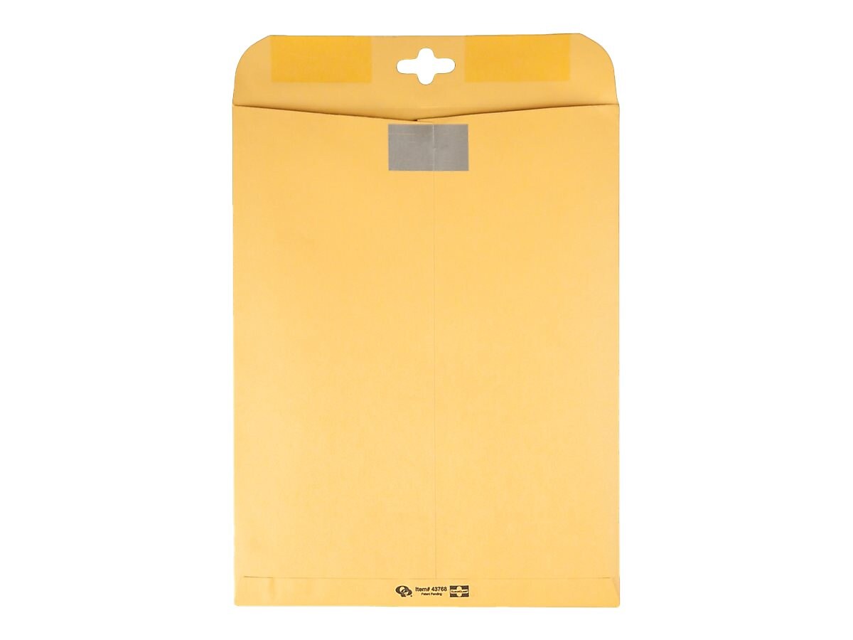 Quality Park ClearClasp Redi-Tac Kraft Catalog Envelopes, 10
