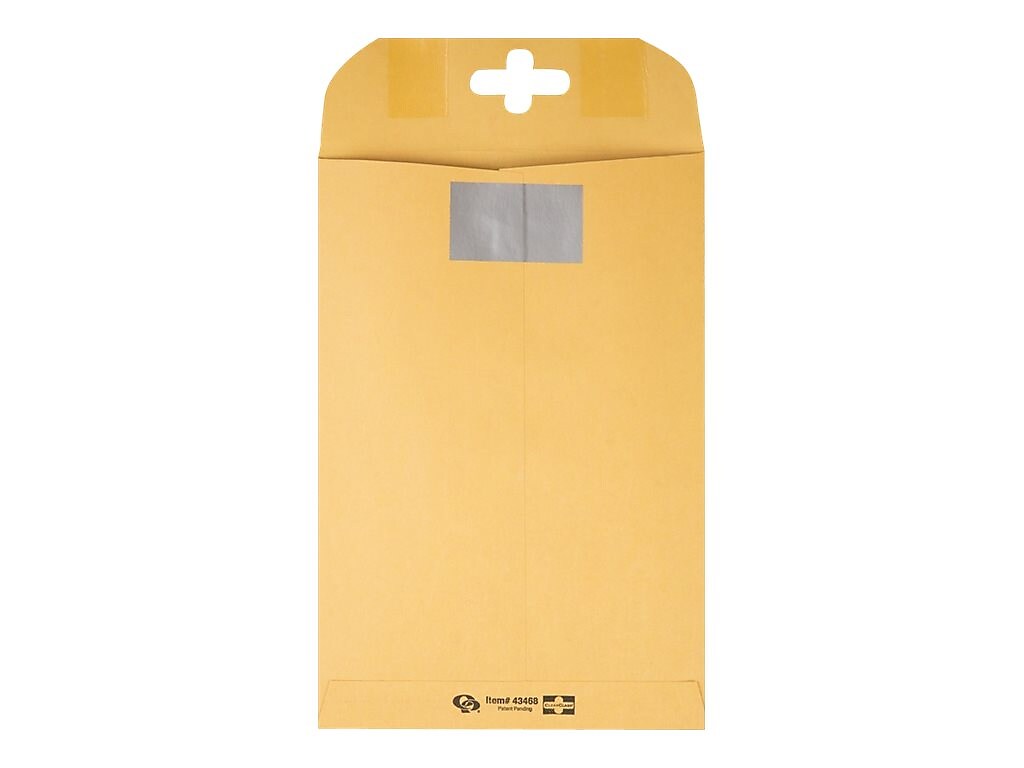 Quality Park ClearClasp Redi-Tac Kraft Catalog Envelopes, 6
