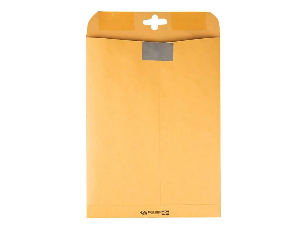 Quality Park ClearClasp Redi-Tac Kraft Catalog Envelopes, 9