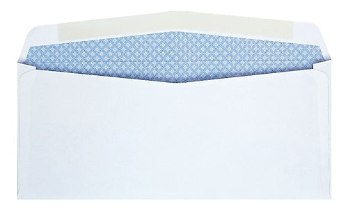 Quality Park Flap-Stik Security Tinted #10 Window Envelope, 4 1/2