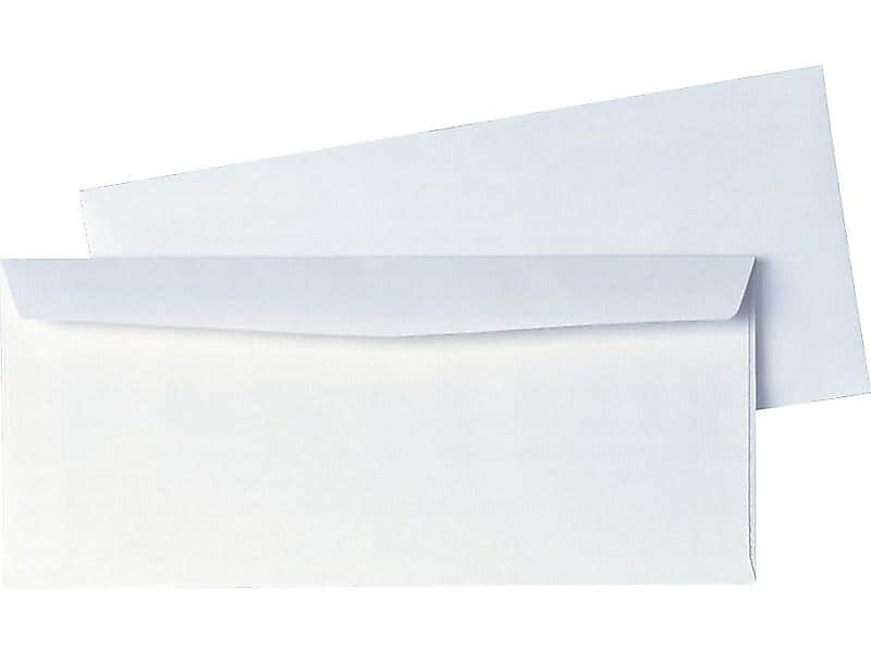 Quality Park Gummed #10 Business Envelopes, 4 1/8
