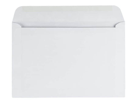 Quality Park Gummed Booklet Envelopes, 6" x 9", White Wove, 100/Box