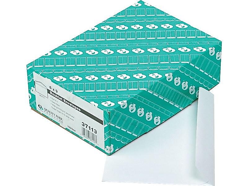 Quality Park Gummed Booklet Envelopes, 6