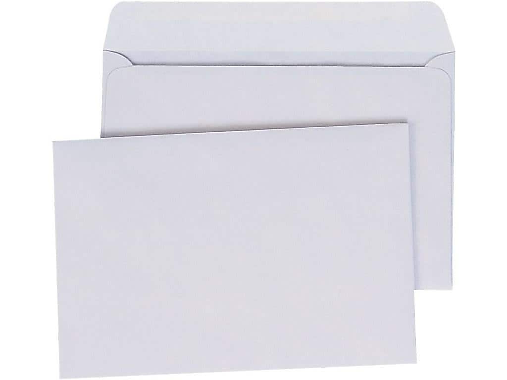 Quality Park Gummed Booklet Envelopes, 6