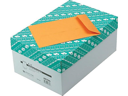 Quality Park Gummed Catalog Envelopes, 6" x 9", Kraft, 500/Bx