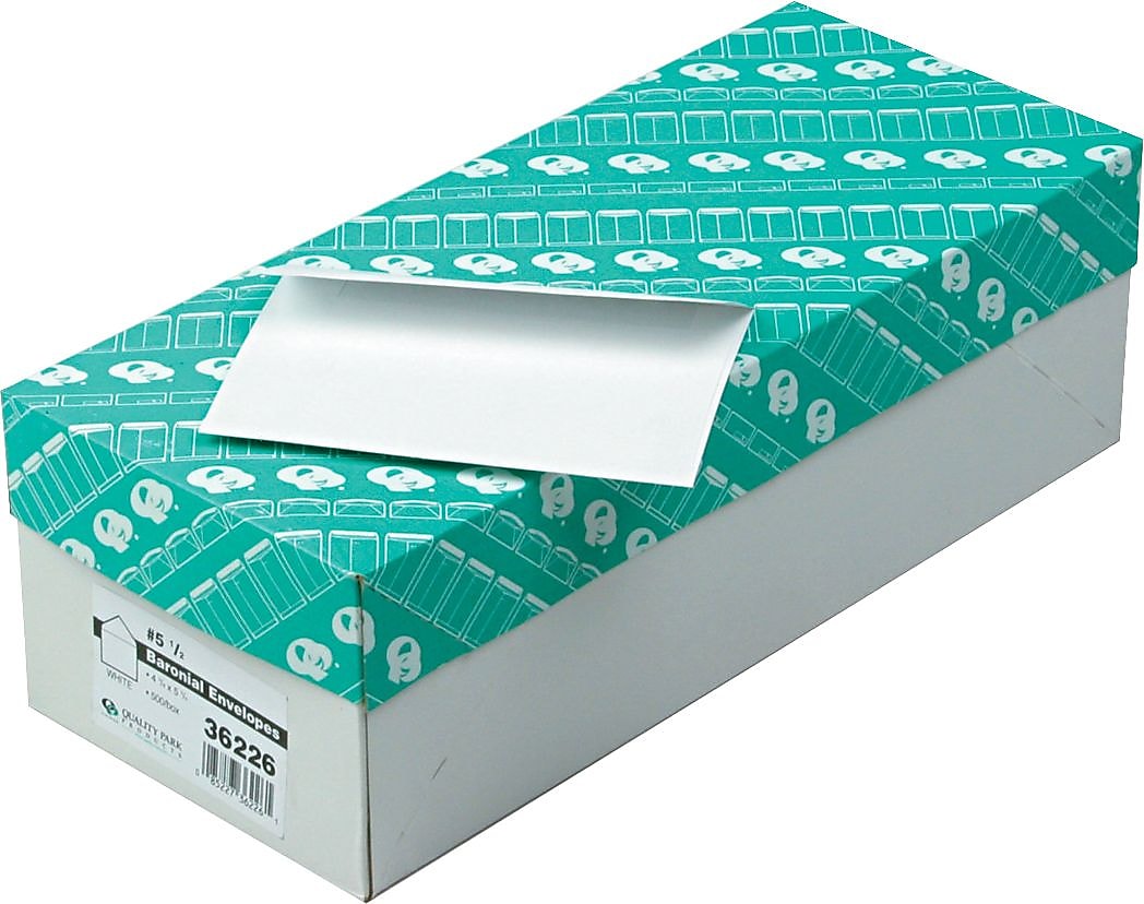 Quality Park Gummed Invitation Envelopes, 4 3/8