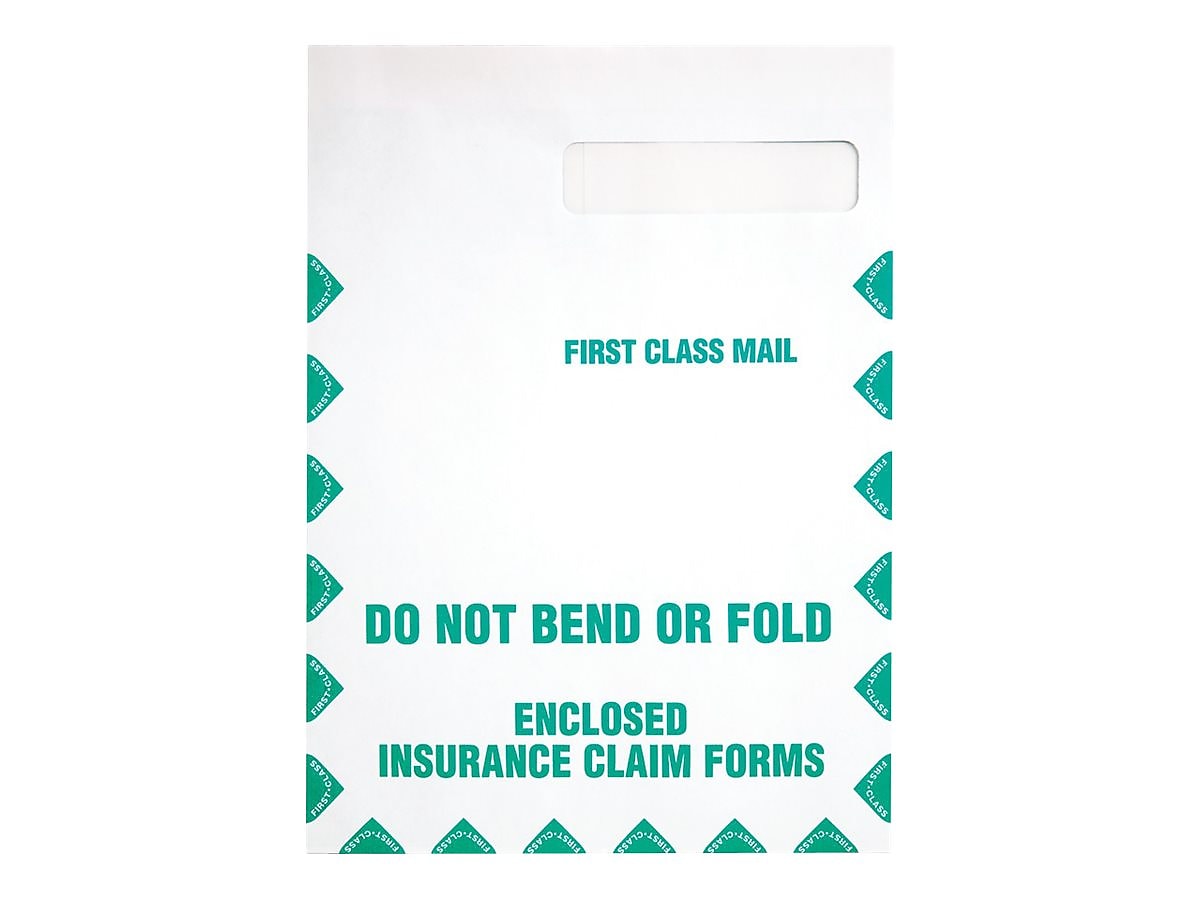 Quality Park Health Claim Insurance Self Seal Catalog Envelopes, 9" x 12.5", White Wove, 100/Box