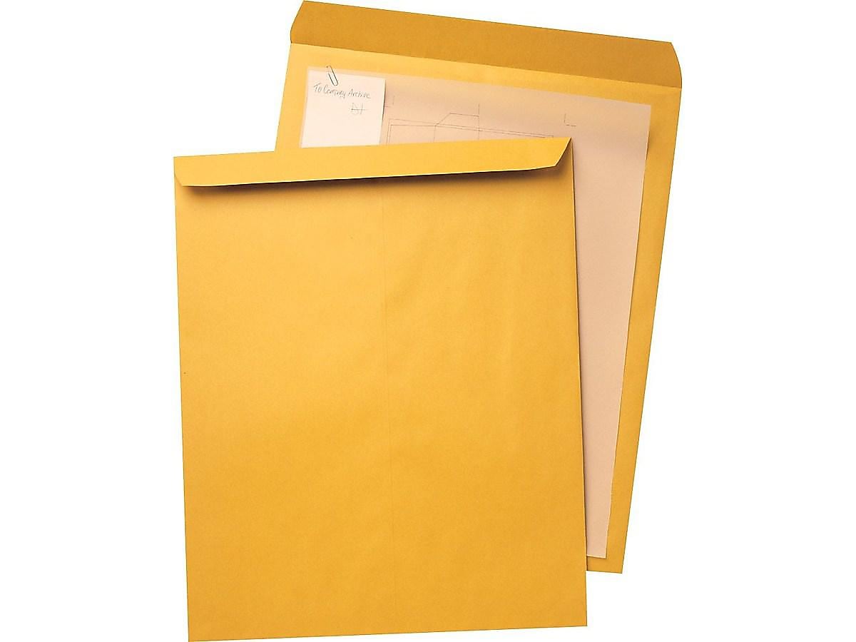 Quality Park Jumbo Open End Kraft Catalog Envelopes, 14