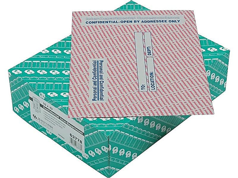 Quality Park Kraft Security Tinted Inter-Departmental Envelope 10