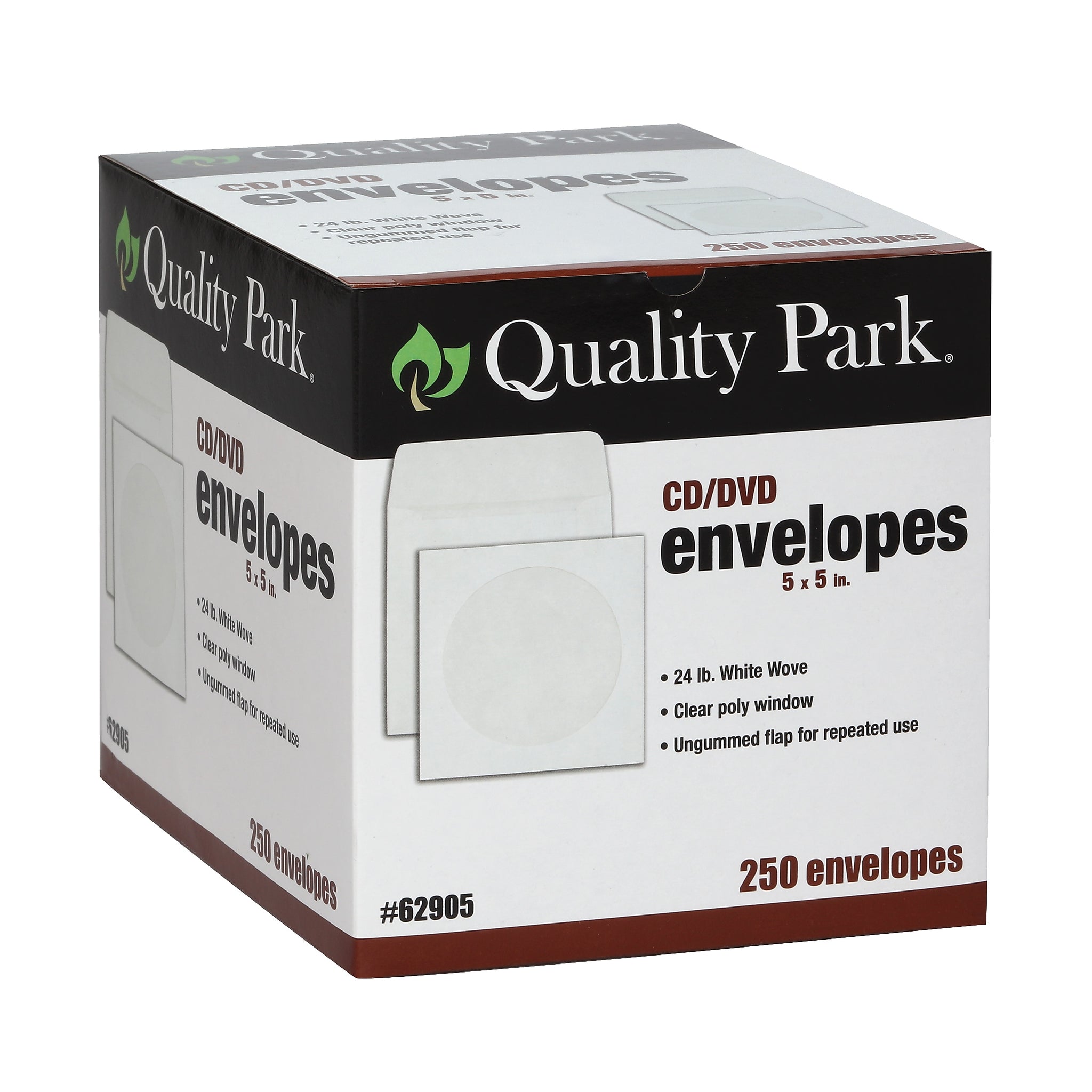 Quality Park Open End CD/DVD Envelopes, 5