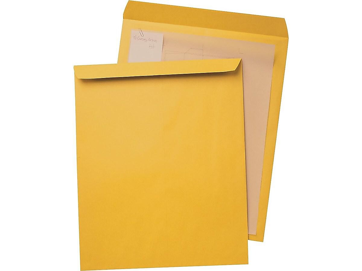 Quality Park Open End Kraft Catalog Envelopes, 12.5 x 18.5