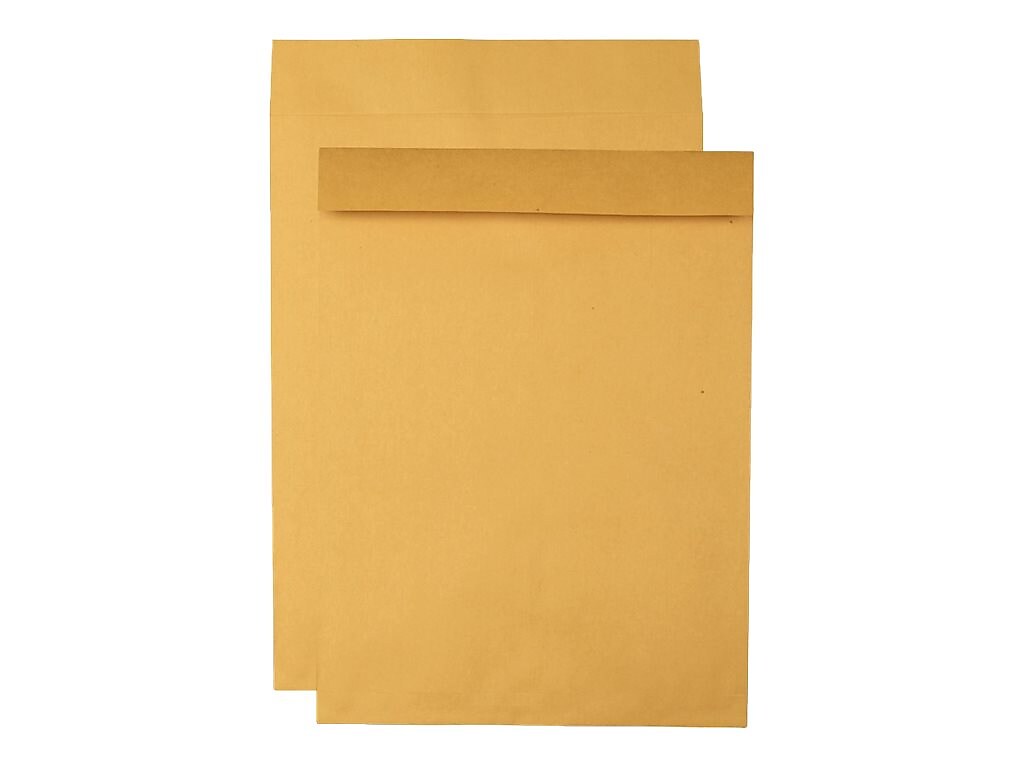 Quality Park Open End Kraft Catalog Envelopes, 15" x 20", Brown Kraft, 25/Box