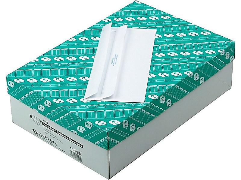 Quality Park Redi-Seal #10 Business Envelopes, 4 1/8