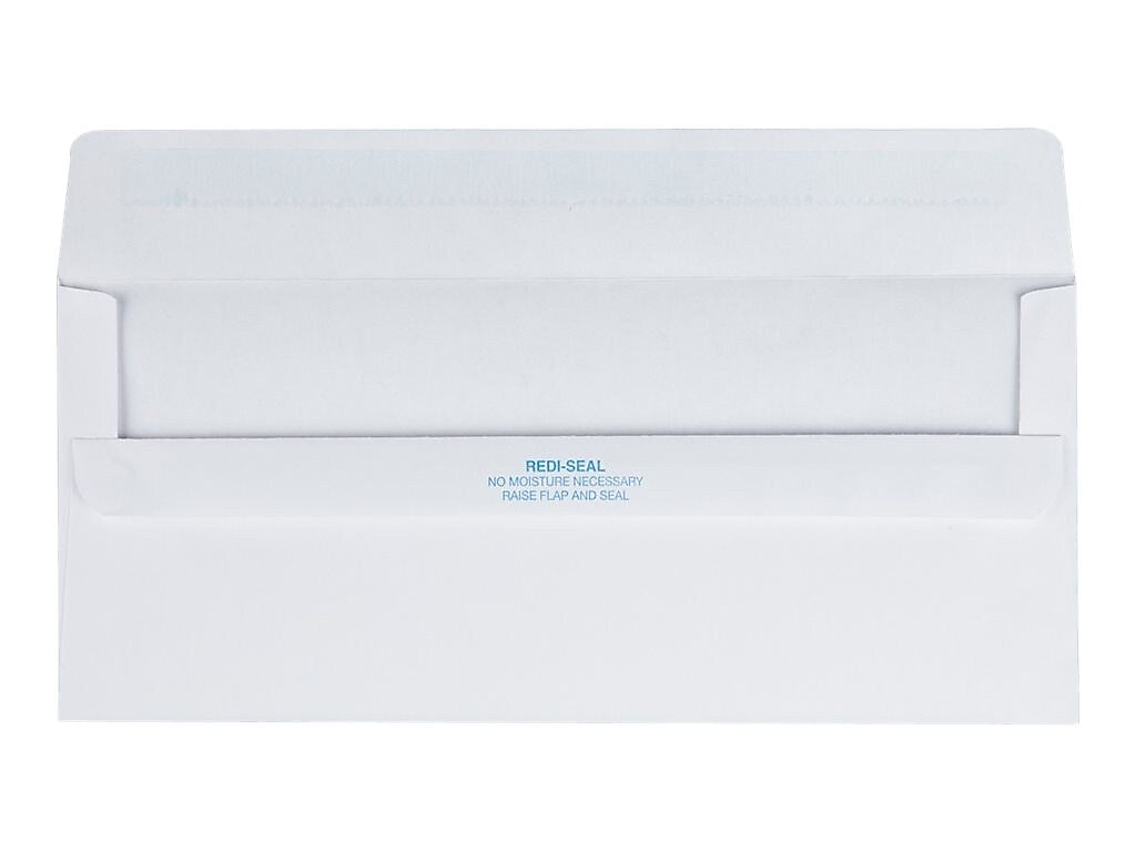 Quality Park Redi-Seal #10 Business Envelopes, 4 1/8