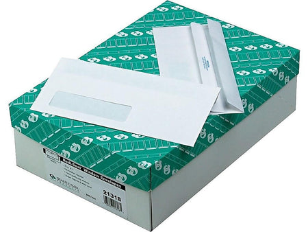 Quality Park Redi-Seal #10 Window Envelopes, 4 1/8" x 9 1/2", White Wove, 500/Box