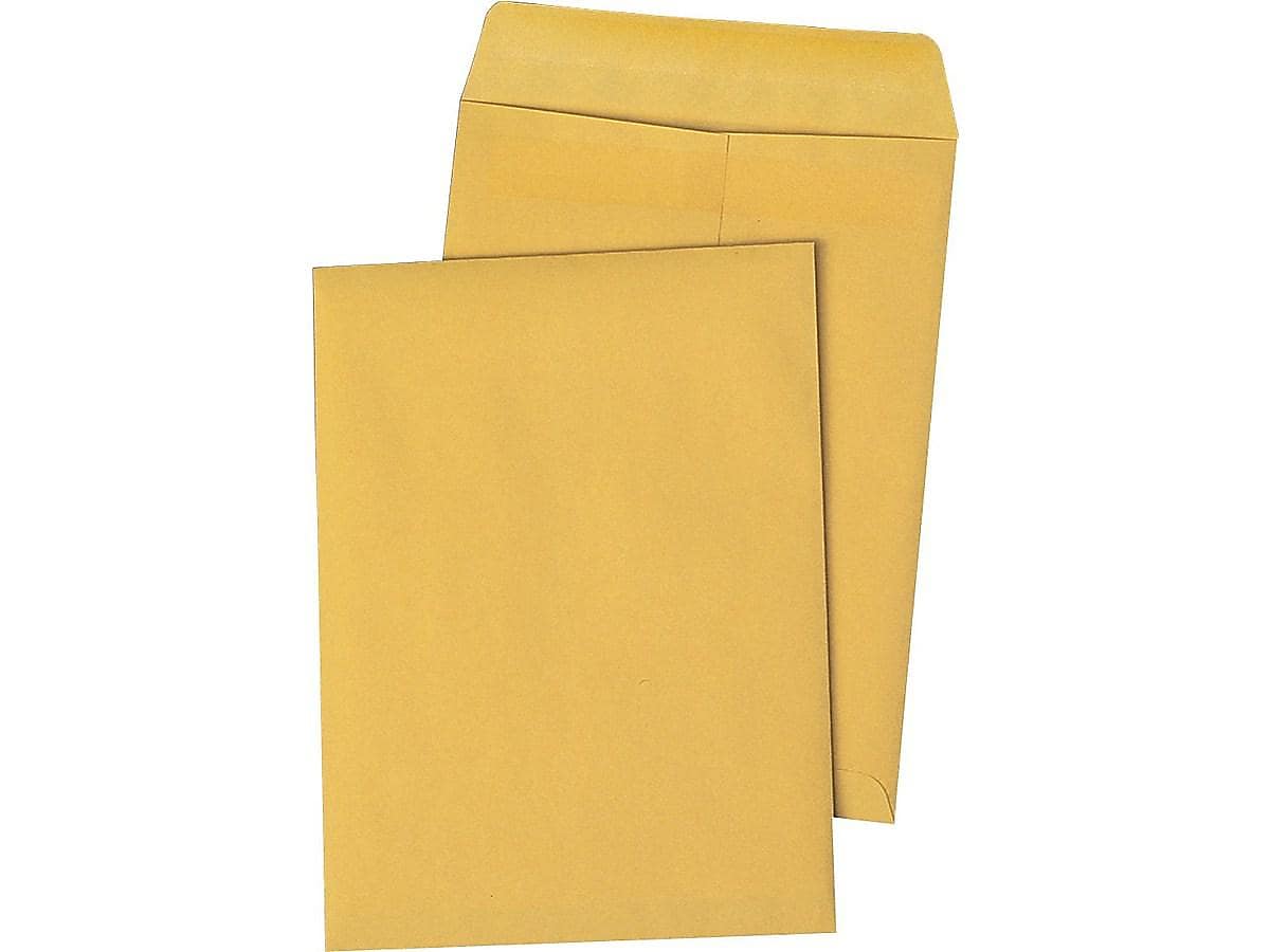 Quality Park Redi-Seal Kraft Catalog Envelopes, 6"L x 9"H, Brown, 100/Box