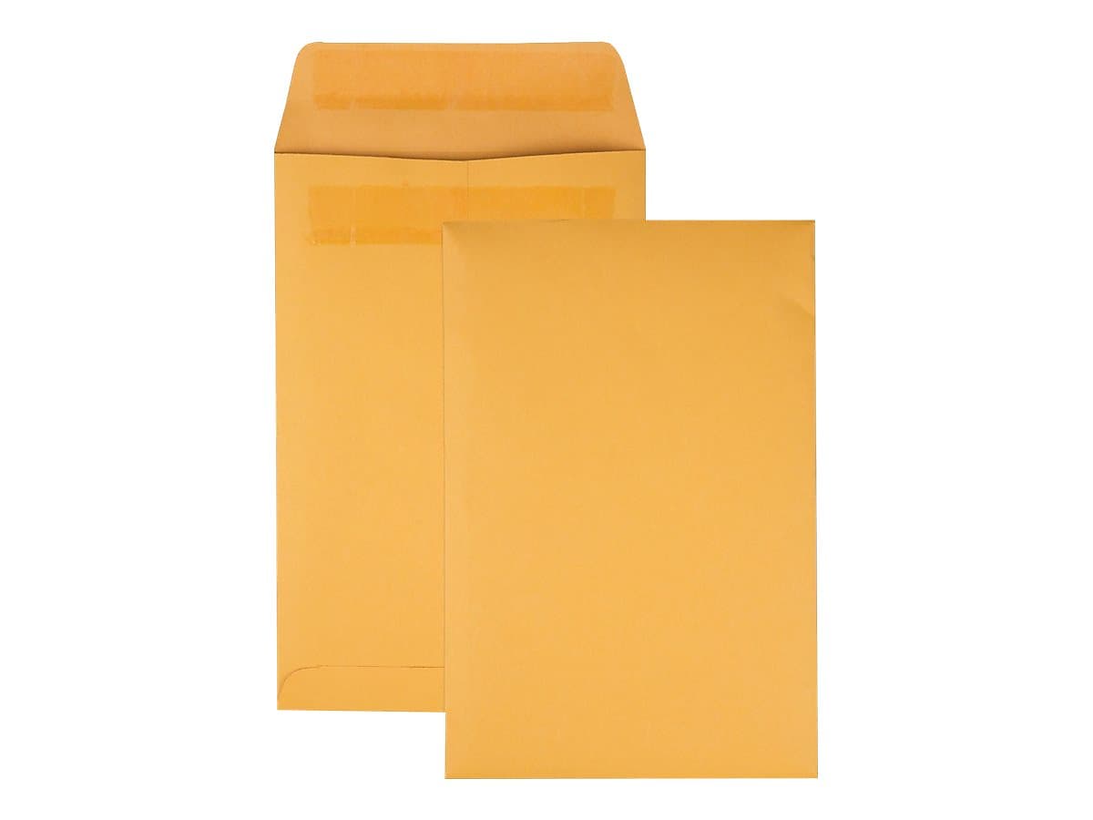Quality Park Redi-Seal Kraft Catalog Envelopes, 6