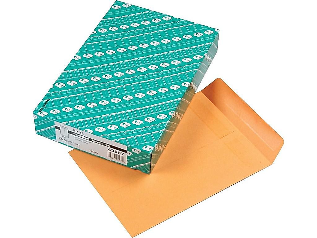 Quality Park Redi-Seal Kraft Catalog Envelopes, 9