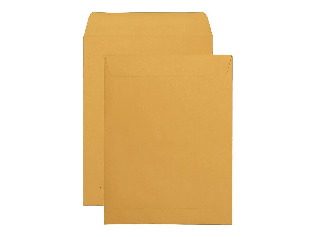 Quality Park Redi-Seal Kraft Catalog Envelopes, 9.5" x 12.5", Kraft, 250/Box