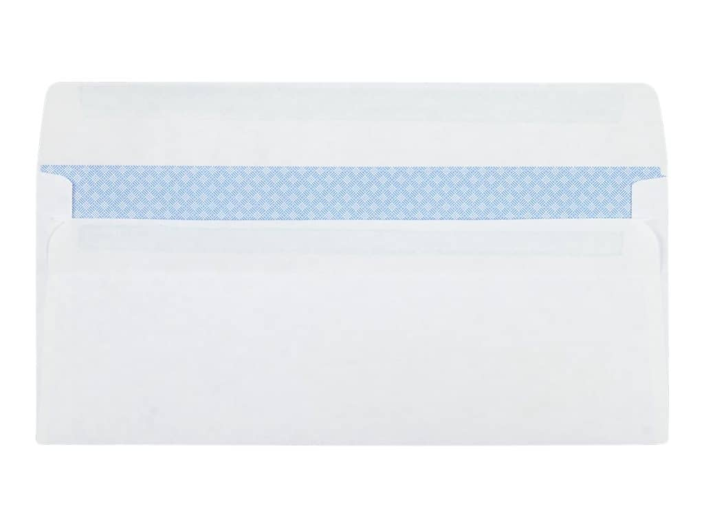 Quality Park Redi-Seal Security Tinted #10 Window Envelope, 4 1/8" x 9 1/2", White Wove, 500/Box