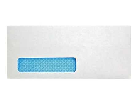 Quality Park Redi-Seal Security Tinted #10 Window Envelope, 4 1/8" x 9 1/2", White Wove, 500/Box