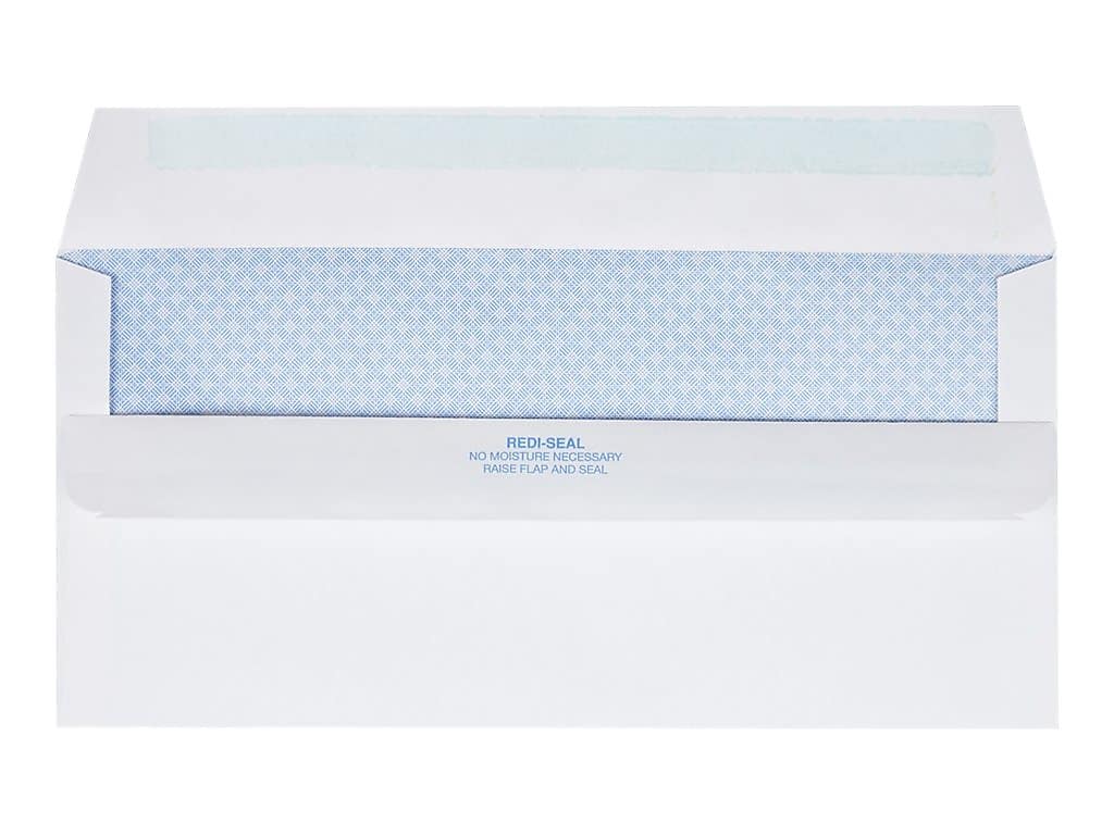 Quality Park Redi-Seal Security Tinted Window Envelope, 4 1/2