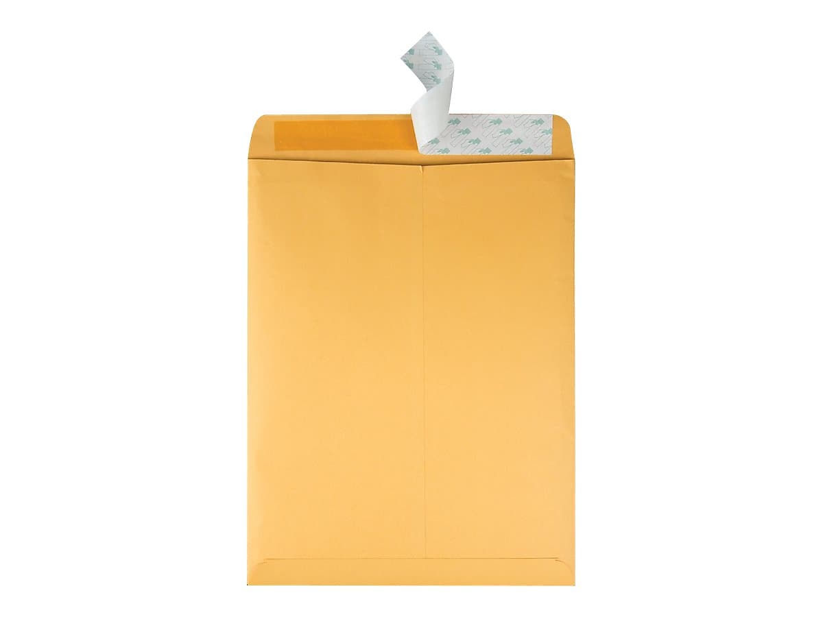 Quality Park Redi-Strip Kraft Catalog Envelopes, 10