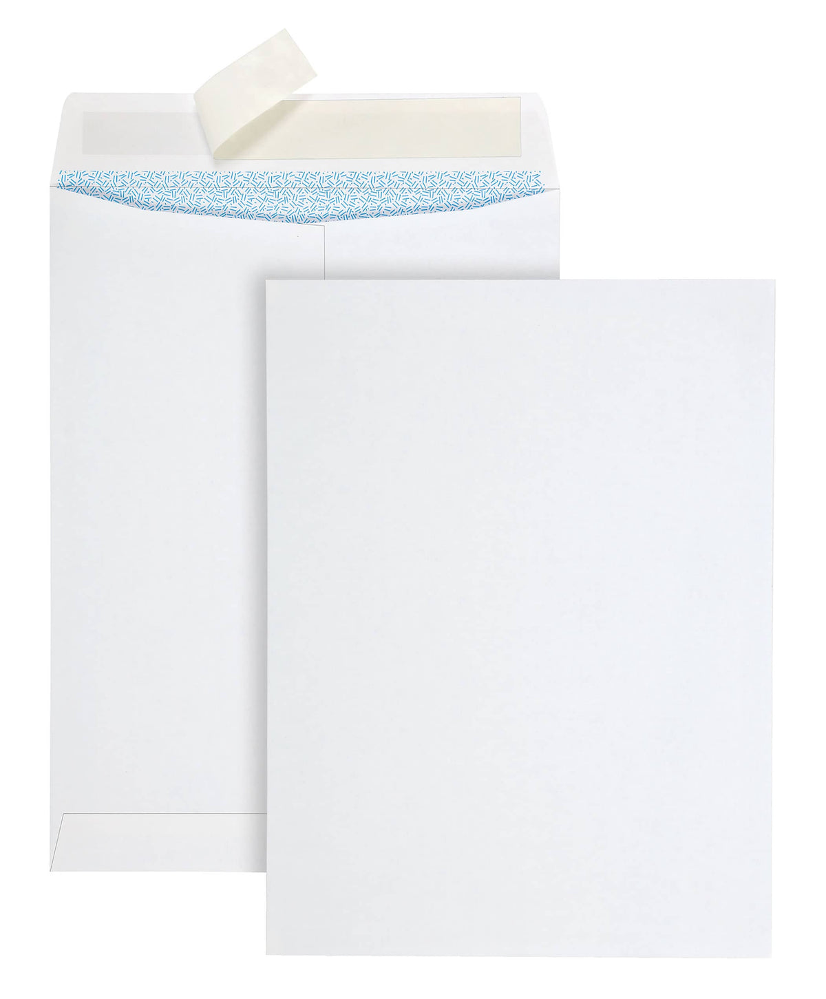 Quality Park Redi-Strip Self Seal Catalog Envelope, 9" x 12", White, 100/Box