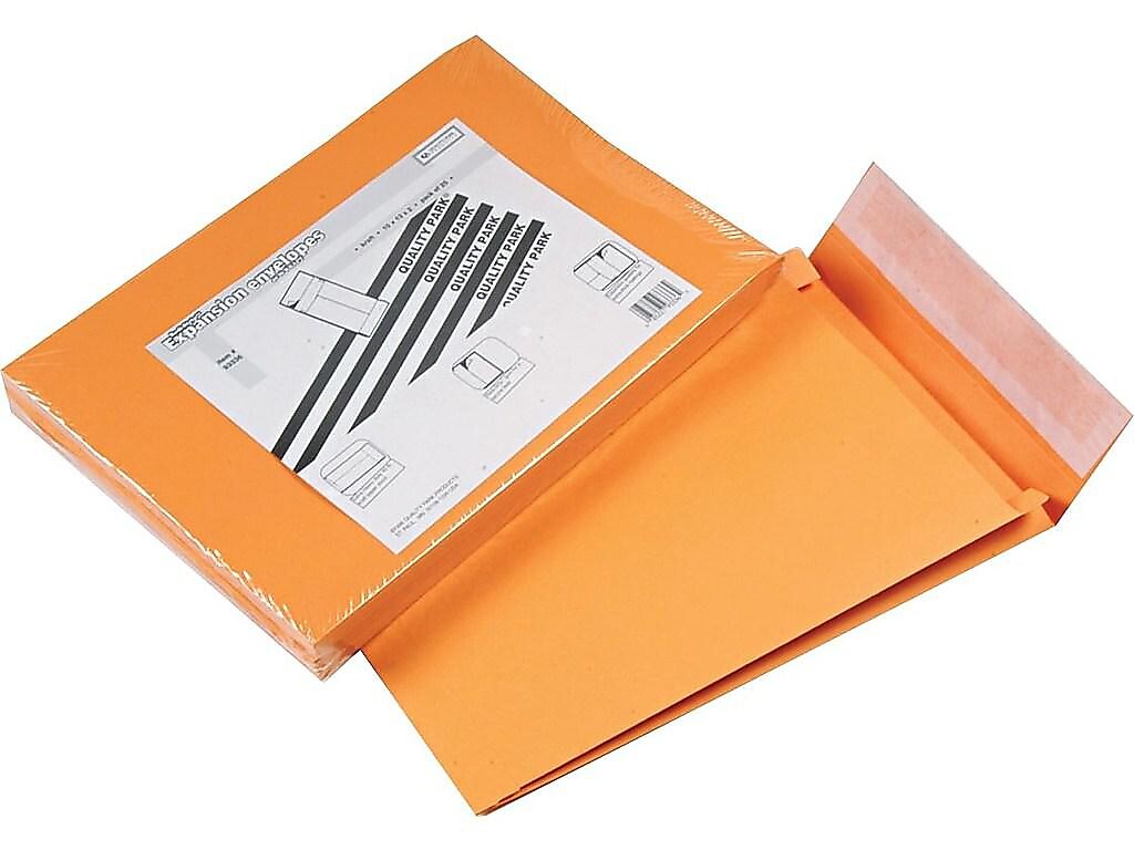 Quality Park Self Seal Catalog Envelopes, 10"L x 13"H, Brown, 25/Pack