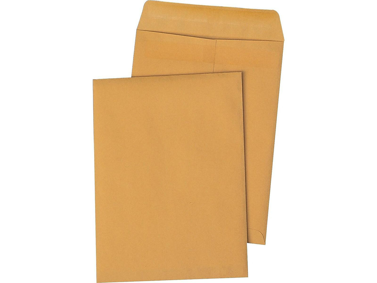 Quality Park Self Seal Kraft Catalog Envelopes, 10" x 15", Brown, 250/Carton