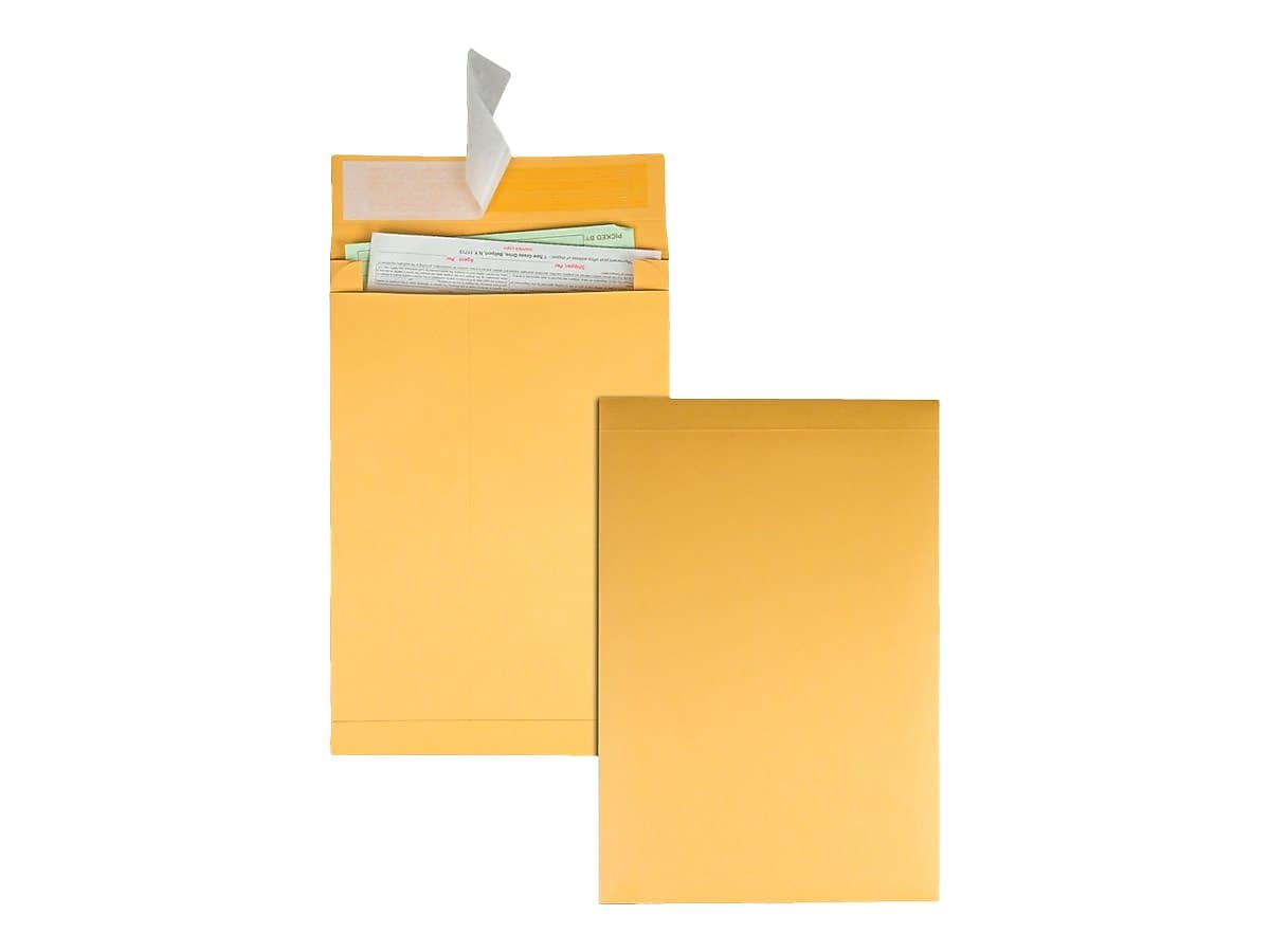 Quality Park Self Seal Kraft Catalog Envelopes, 10