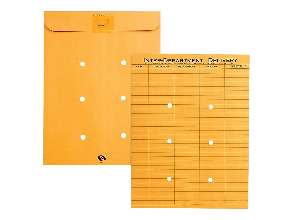 Quality Park Self Seal Kraft Self Seal Inter-Departmental Envelope 10