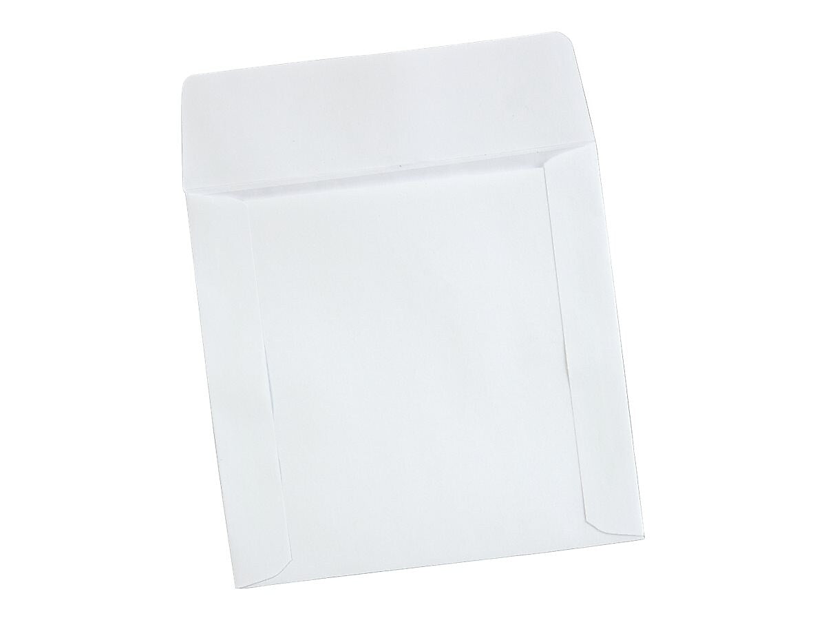 Quality Park Sleeves for CD/DVD, White Paper, 100/Box