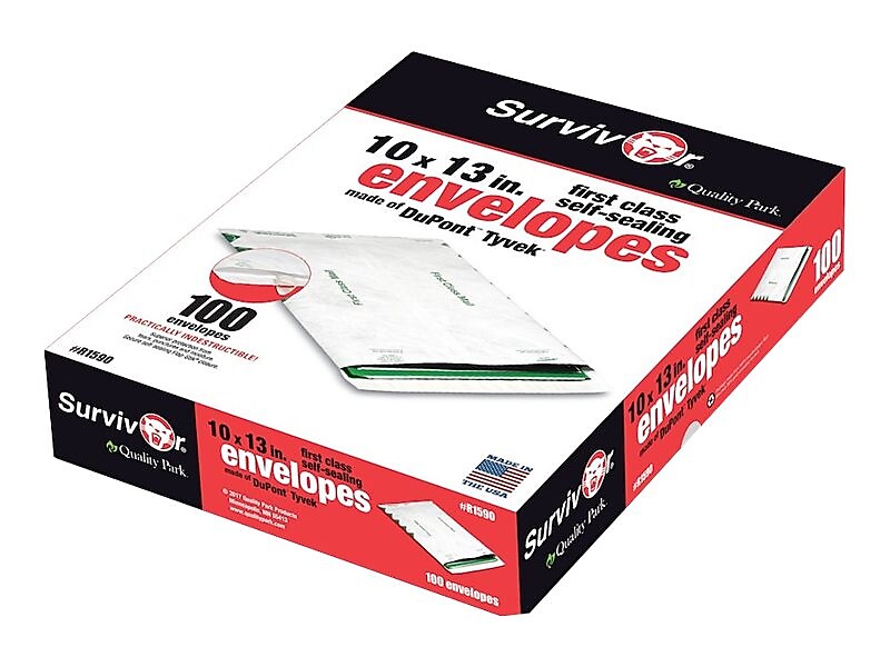 Quality Park Survivor Self Seal Catalog Envelopes, 10