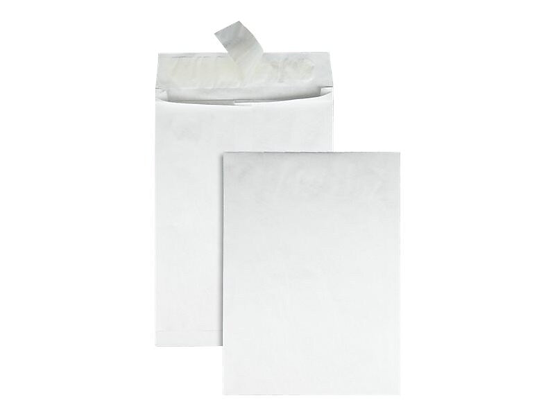 Quality Park Survivor Self Seal Catalog Envelopes, 12"L x 16"H, White, 25/Box