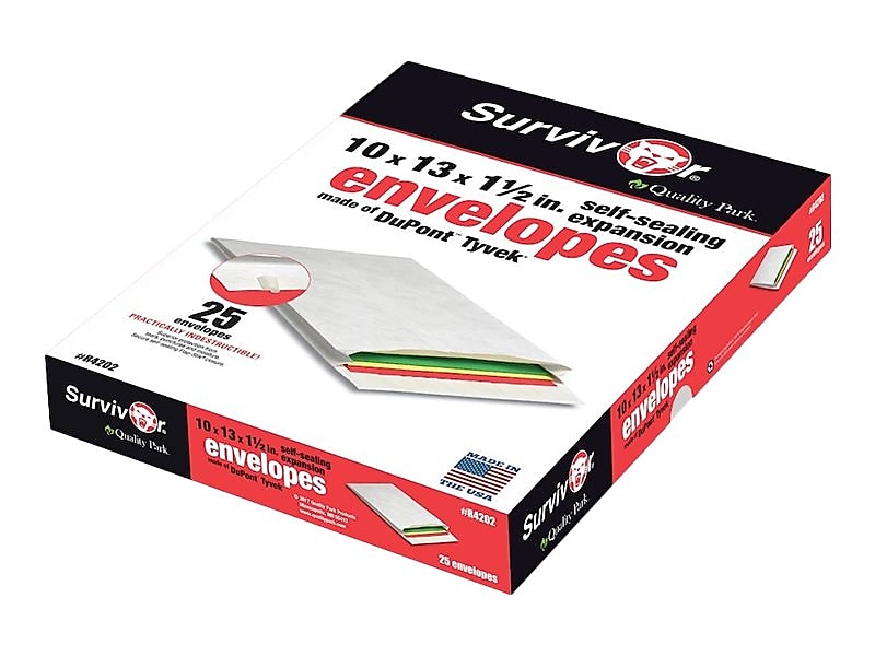 Quality Park Survivor Tyvek Self Seal Catalog Envelopes, 10