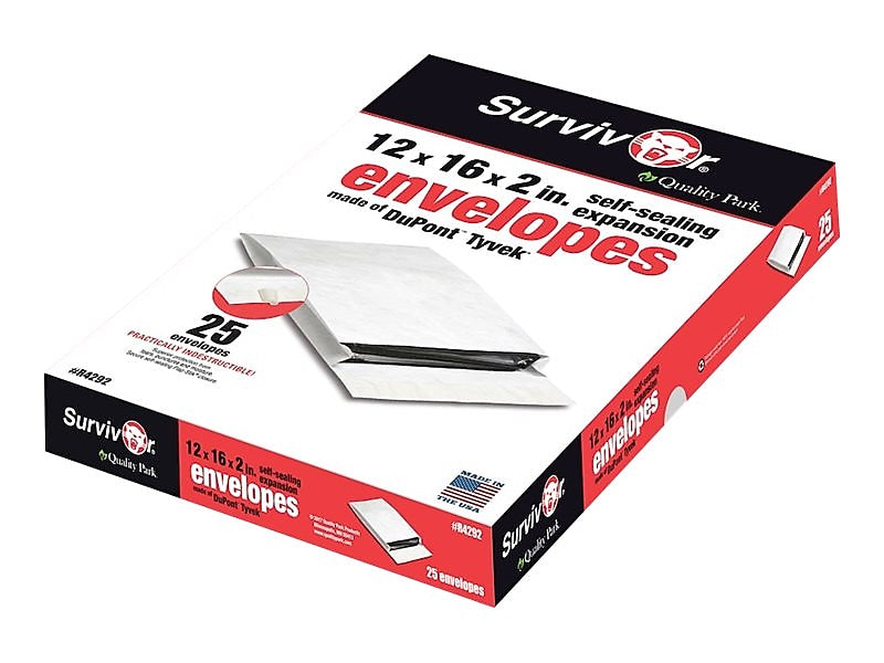 Quality Park Survivor Tyvek Self Seal Catalog Envelopes, 12