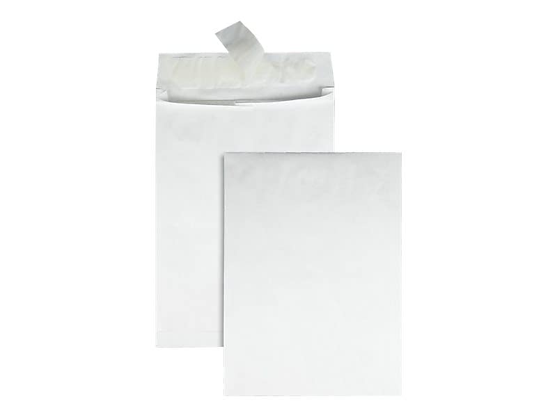 Quality Park Survivor Tyvek Self Seal Catalog Envelopes, 12"L x 16"H, White, 25/Box