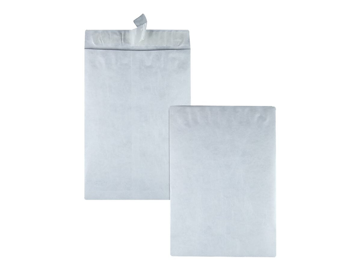 Quality Park Survivor Tyvek Self Seal Catalog Envelopes, 13" x 19", White, 25/Box