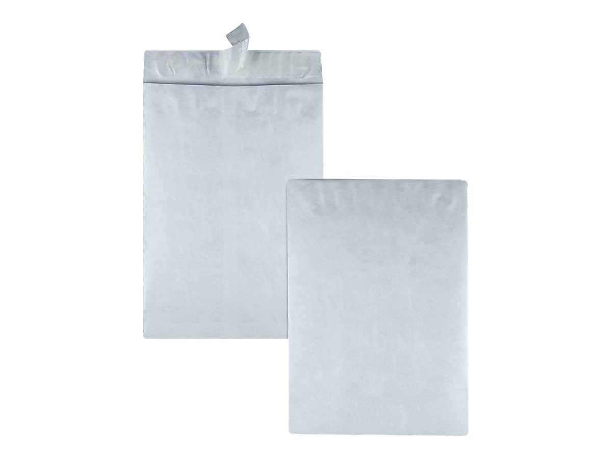 Quality Park Survivor Tyvek Self Seal Catalog Envelopes, 13" x 19", White, 25/Box