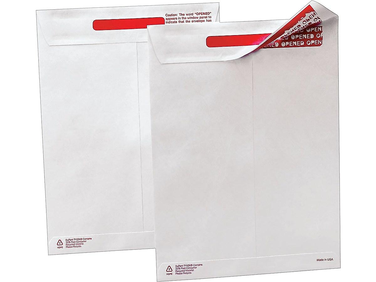 Quality Park Survivor Tyvek Self Seal Document Envelope 10" x 13", White, 100/Box