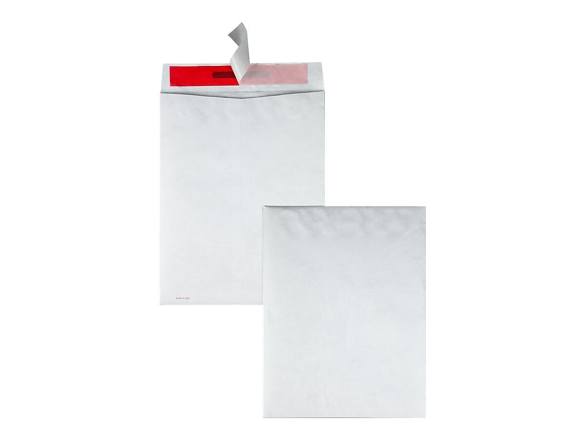 Quality Park Survivor Tyvek Self Seal Document Envelope 10" x 13", White, 100/Box